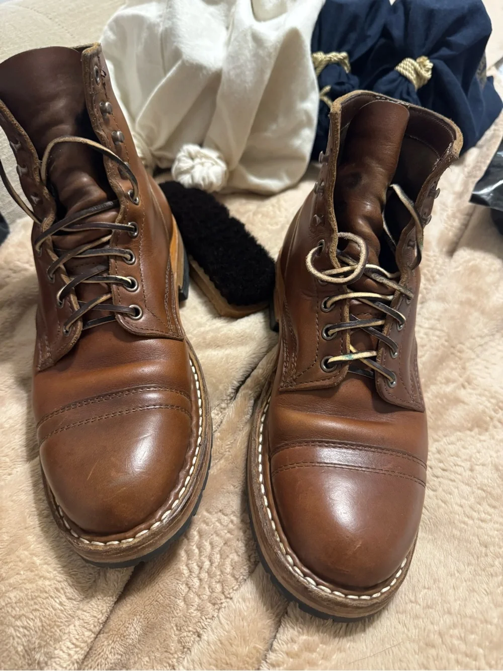 White's Boots MP Sherman Half Lug – British Tan (Excellent Condition)